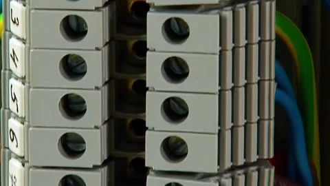 Circuit Symphony Within a Complex Control System Stock Footage 340482053