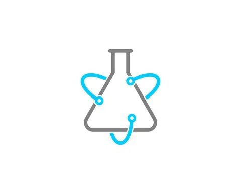 Circuit tech in laboratory test tube Illustrazione stock