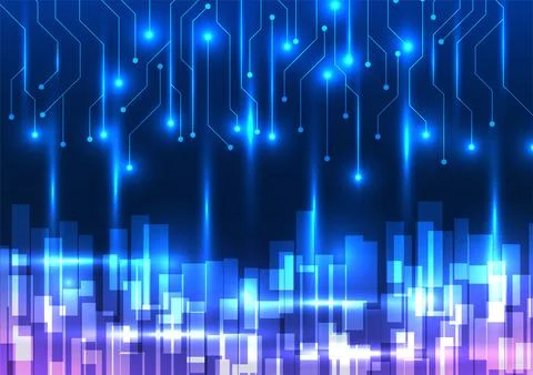 Circuit technology abstract background Circuit board interconnected with in.. 스톡 일러스트