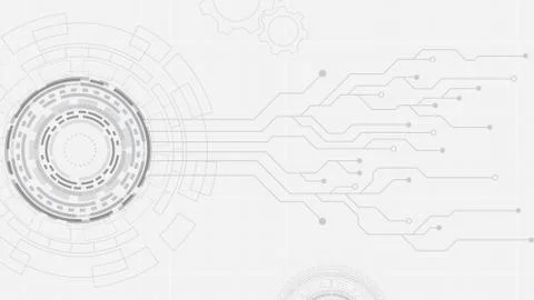 Circuit technology background with hi-tech digital Stock Illustration