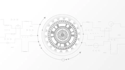 Circuit technology background with hi-tech digital Stock Illustration