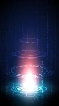 Circuit technology background with hi-tech digital Stock Illustration