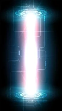 Circuit technology background with hi-tech digital Stock Illustration