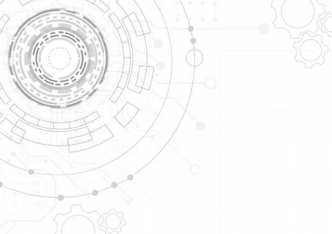 Circuit technology background with hi-tech digital Stock Illustration