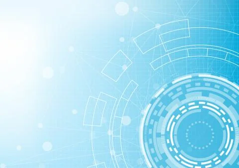 Circuit technology background with hi-tech digital Stock Illustration