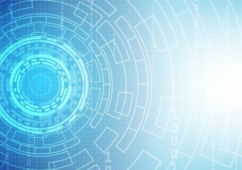 Circuit technology background with hi-tech digital Stock Illustration