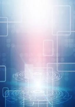 Circuit technology background with hi-tech digital Stock Illustration