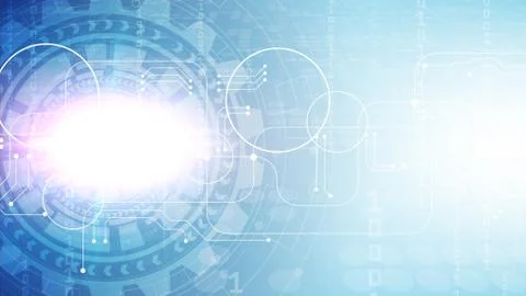 Circuit technology background with hi-tech digital Stock Illustration