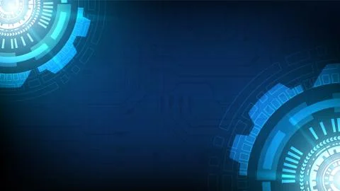 Circuit technology background with hi-tech digital data Stock Illustration