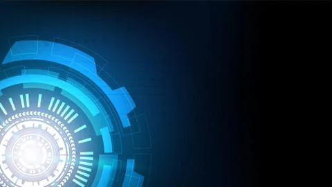 Circuit technology background with hi-tech digital data Stock Illustration