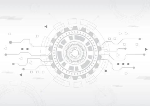 Circuit technology background with hi-tech digital data Stock Illustration