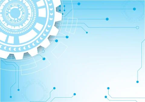 Circuit technology background with hi-tech digital data Stock Illustration
