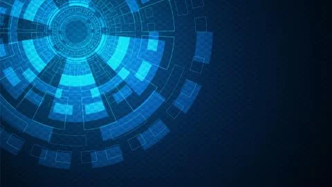 Circuit technology background with hi-tech digital data Stock Illustration