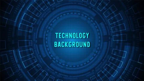Circuit technology background with hi-tech digital data Illustrazione stock