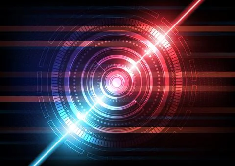 Circuit technology background with hi-tech digital data Stock Illustration