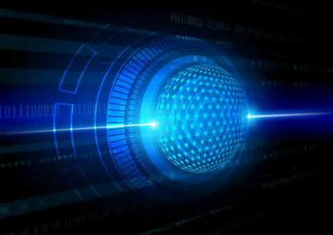 Circuit technology background with hi-tech digital data Stock Illustration