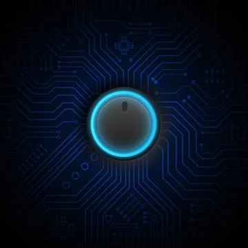 Circuit technology background with hi-tech digital data Stock Illustration