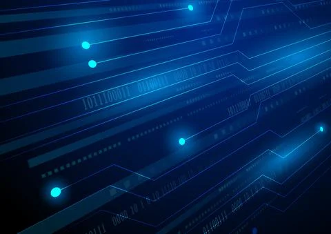 Circuit technology background with hi-tech digital data Stock Illustration