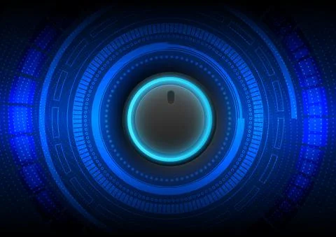 Circuit technology background with hi-tech digital data Stock Illustration