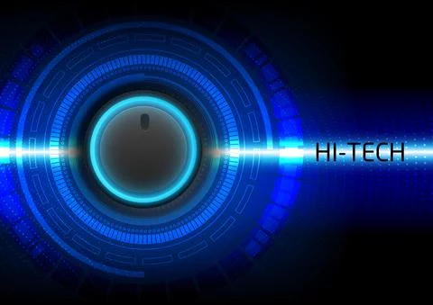 Circuit technology background with hi-tech digital data Stock Illustration