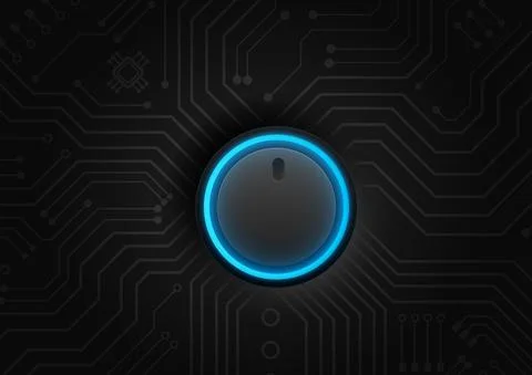 Circuit technology background with hi-tech digital data Illustrazione stock