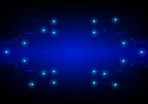 Circuit technology background with hi-tech digital data Stock Illustration