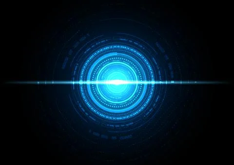 Circuit technology background with hi-tech digital data Stock Illustration