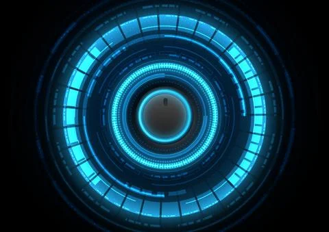 Circuit technology background with hi-tech digital data Stock Illustration