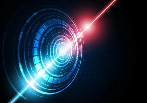 Circuit technology background with hi-tech digital data Stock Illustration