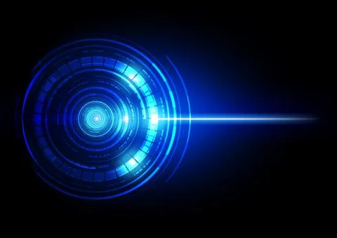 Circuit technology background with hi-tech digital data Stock Illustration