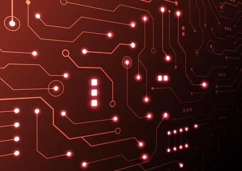 Circuit technology background with hi-tech digital data Stock Illustration