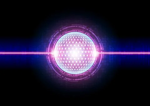 Circuit technology background with hi-tech digital data Stock Illustration