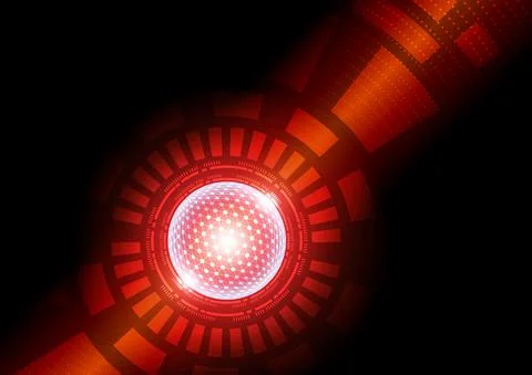 Circuit technology background with hi-tech digital data Stock Illustration