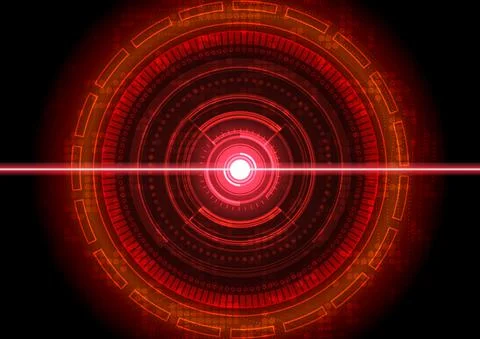 Circuit technology background with hi-tech digital data Stock Illustration