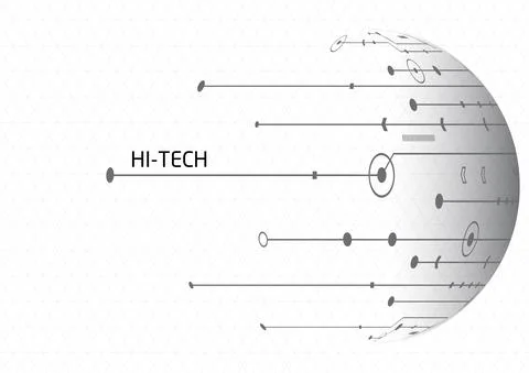 Circuit technology background with hi-tech digital Stock Illustration