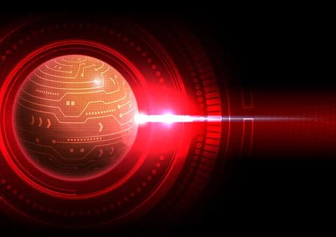 Circuit technology background with hi-tech digital Stock Illustration