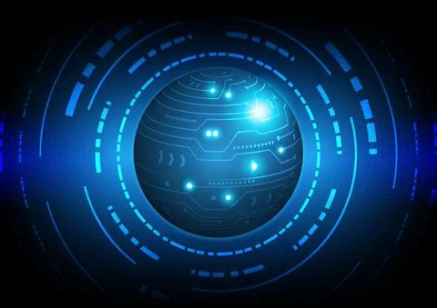 Circuit technology background with hi-tech digital Stock Illustration