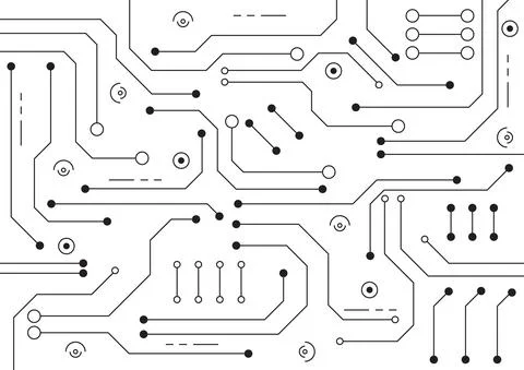 Circuit technology background with hi-tech digital Stock Illustration