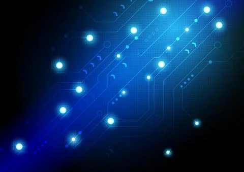 Circuit technology background with hi-tech digital Stock Illustration