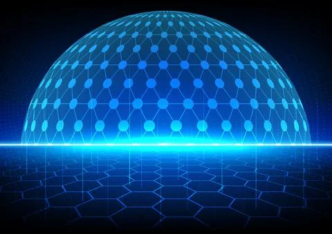 Circuit technology background with hi-tech digital Stock Illustration