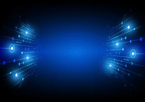 Circuit technology background with hi-tech digital Stock Illustration