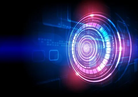 Circuit technology background with hi-tech digital Stock Illustration