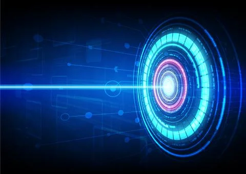 Circuit technology background with hi-tech digital Stock Illustration