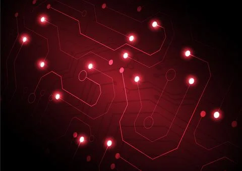 Circuit technology background with hi-tech digital Stock Illustration