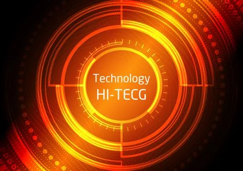 Circuit technology background with hi-tech digital data Illustrazione stock