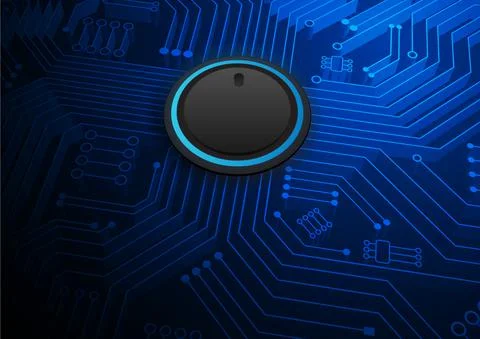 Circuit technology background with hi-tech digital data Stock Illustration