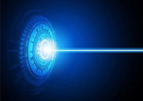 Circuit technology background with hi-tech digital Stock Illustration