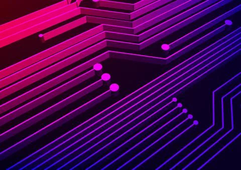 Circuit technology background with hi-tech digital Stock Illustration