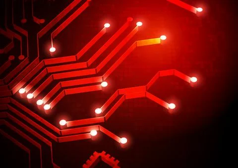 Circuit technology background with hi-tech digital Stock Illustration