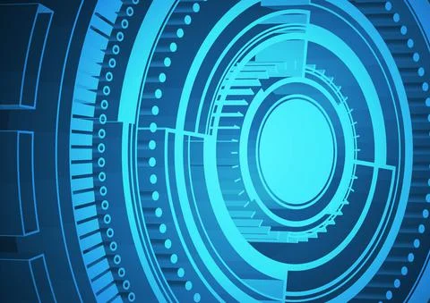 Circuit technology background with hi-tech digital Stock Illustration